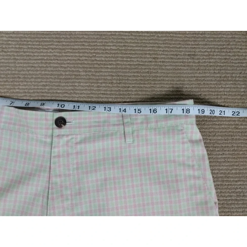 Adidas Multicolor Golf Shorts Plaid  Flat  Mens Sz 36